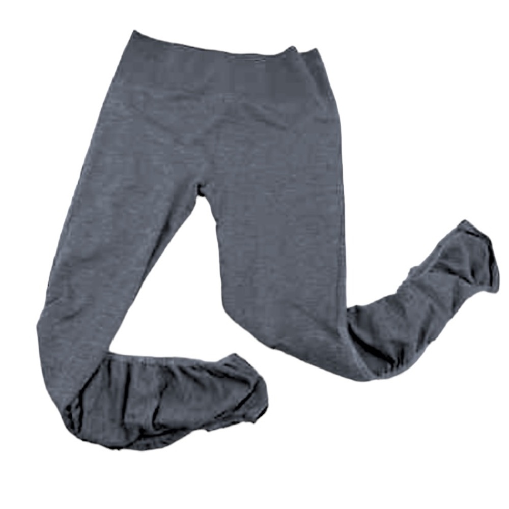FABLETICS High Waisted Leggings Seamless Ruched Full Length Gray Size Medium
